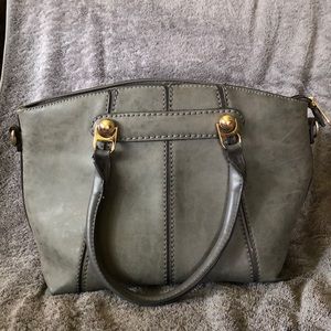 Grey Leather Purse